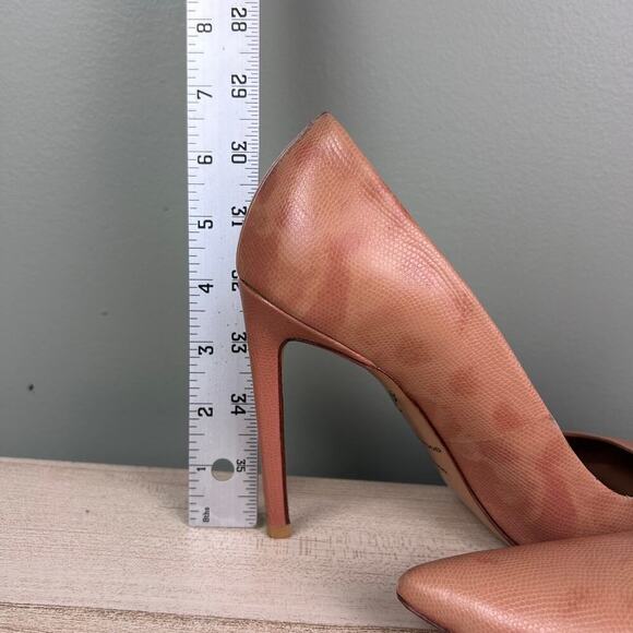 Brian Atwood Masha Heel Blush Pink Nude Tan Stiletto Leather Pumps size 8 Shoes - Picture 11 of 12